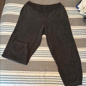 Black Fleece Jogger Pants